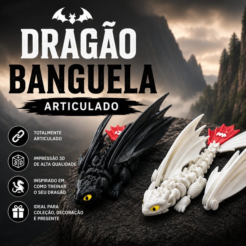 Dragão Banguela Articulado