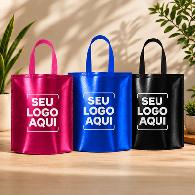 Sacola TNT Metalizado 41x37 Personalizada