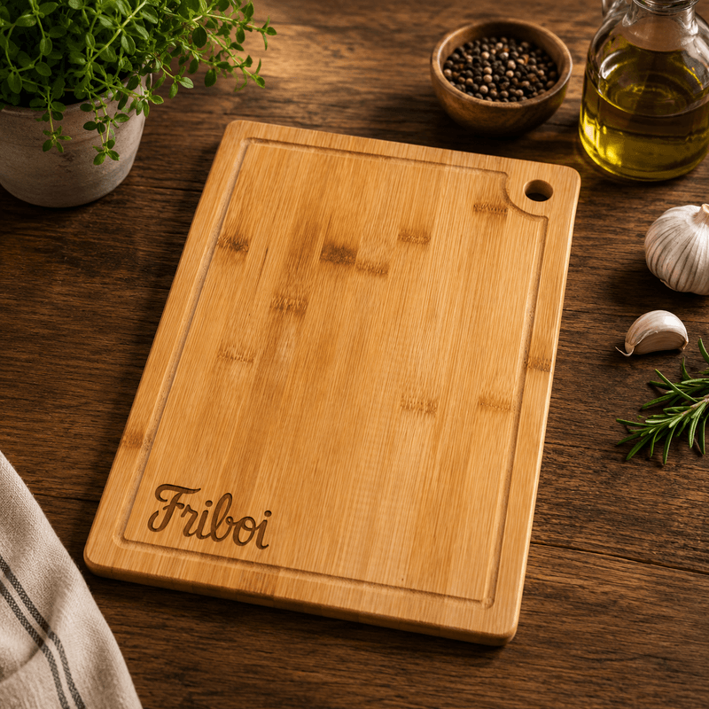 Tábua de Corte com Canaleta 24×34 Personalizada