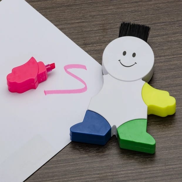 Marca Texto Boneco com Limpador de Tela e Teclado Personalizado