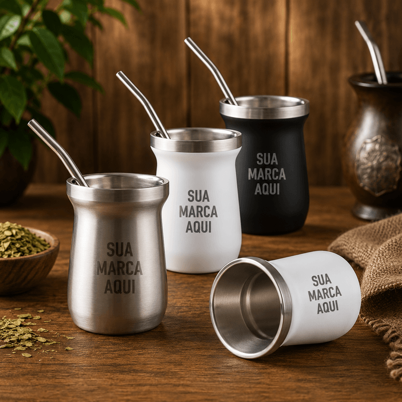 Cuia Térmica Inox 250ml Personalizada