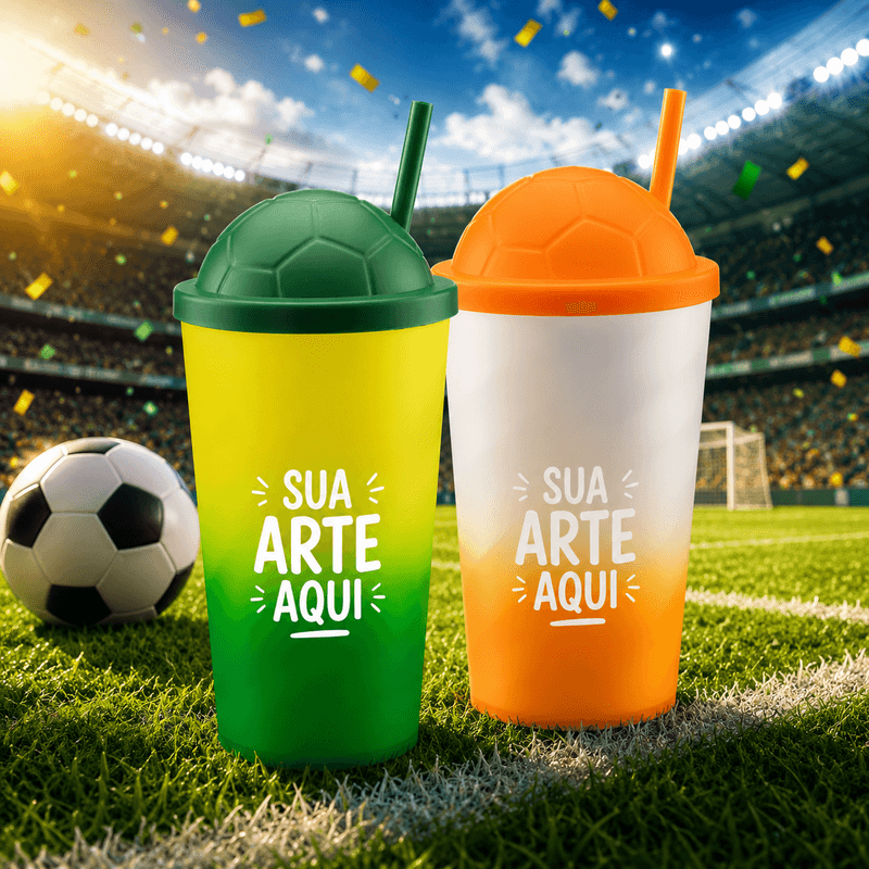 Twister 550ml Degradê Soccer Personalizado