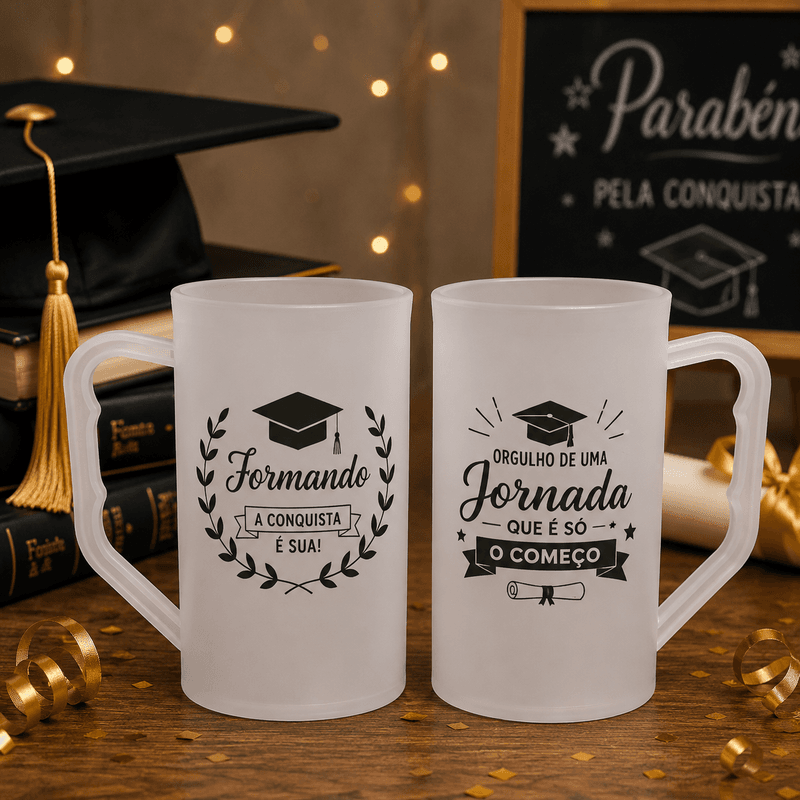 Caneca 500ml Fosca Incolor Personalizada