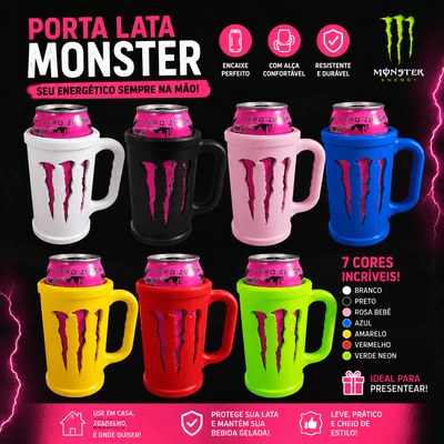 Porta Lata para Monster com Alça | Suporte para Lata de Energético