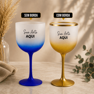 Taça de Gin 550ml Degradê Personalizada