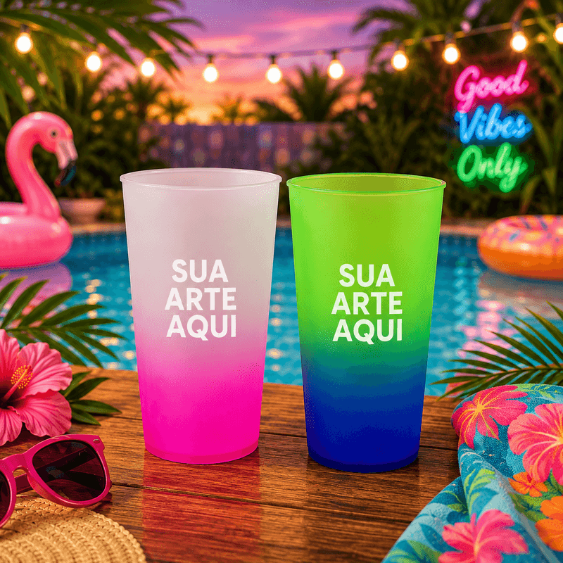 Copo Eco 400ml Degradê Personalizado