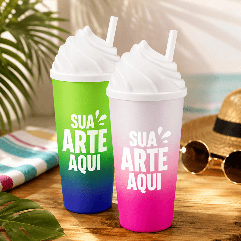 Eco 600ml Degradê Chantilly Personalizado