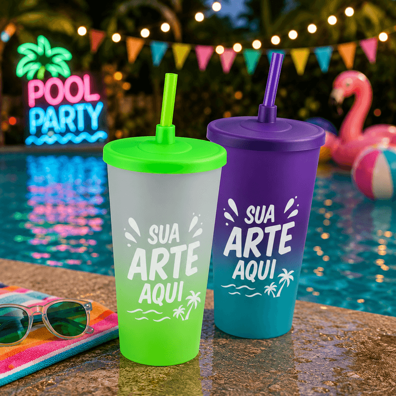 Eco 600ml Degradê Tradicional Personalizado