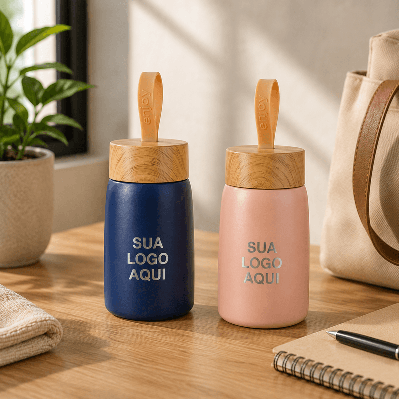 Garrafa Inox Parede Dupla 250ml Personalizada