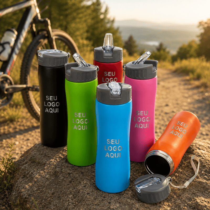 Squeeze Inox 600ml Personalizado