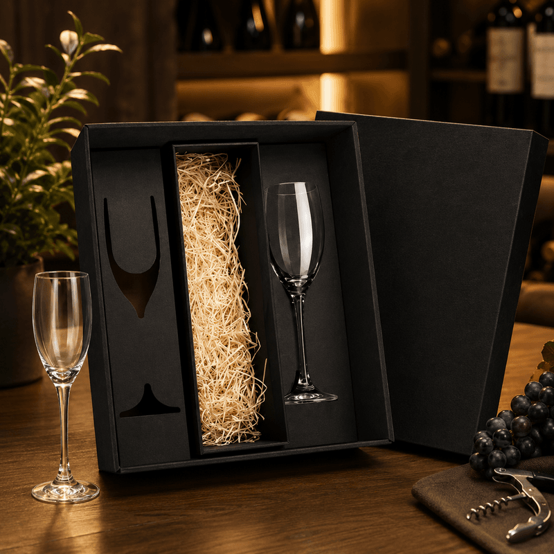 Kit De Taças De Vidro P/ Champagne 190 Ml - 2 Pçs