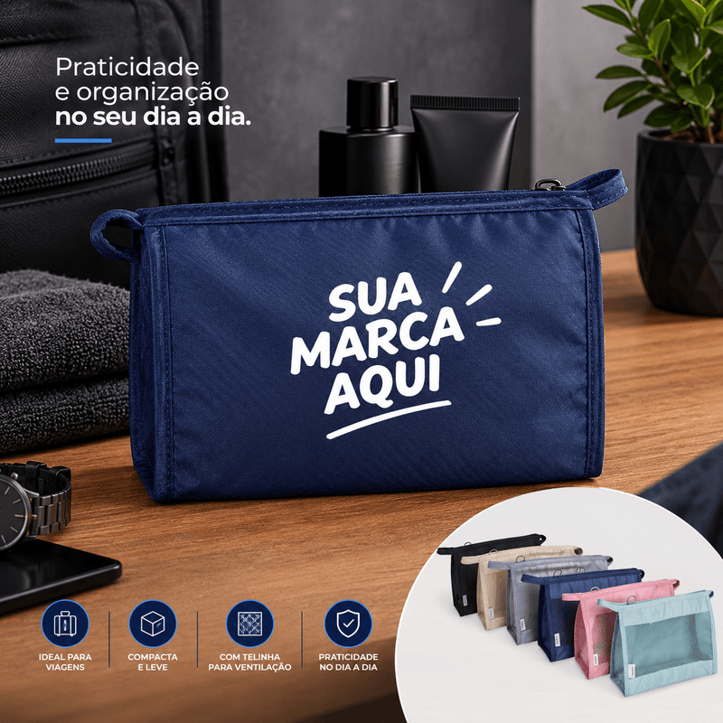 Nécessaire Organizadora de Poliéster Personalizada