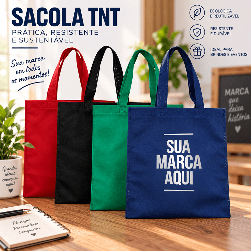 Sacola Biodegradável 41,2×37 Personalizada