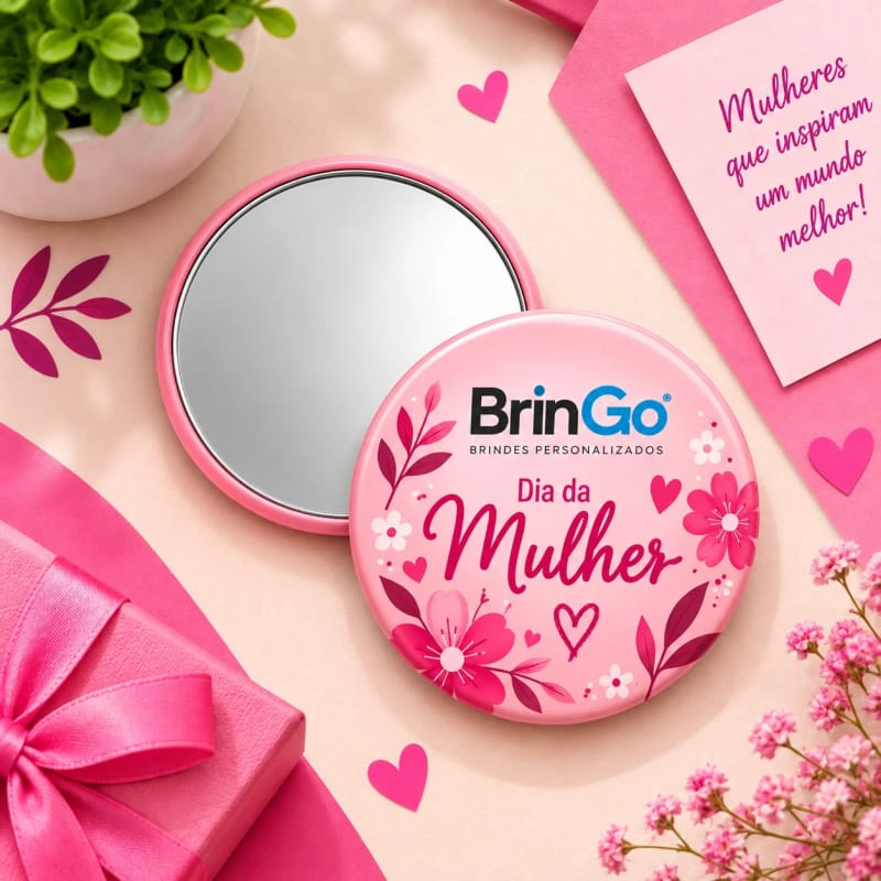 Botton Espelho de Plástico Personalizado